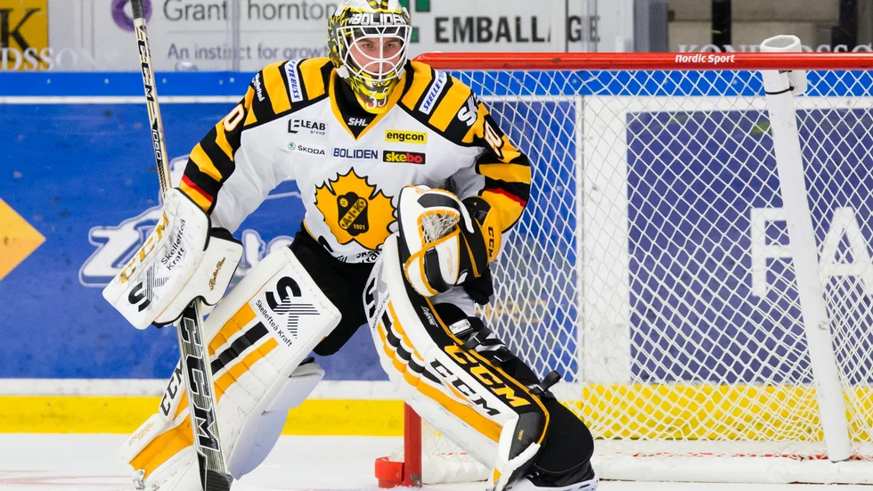 Jonathan Stålberg i AIK-tröjan under en SHL-match mot HV71 säsongen 2016/17.