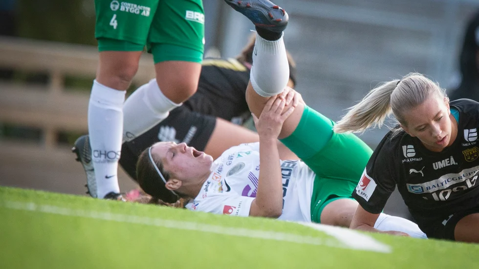 Albina Rrahmani fick ont efter en hård närkamp. 