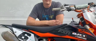 Kim Lindström körde bra på sugande sandbana