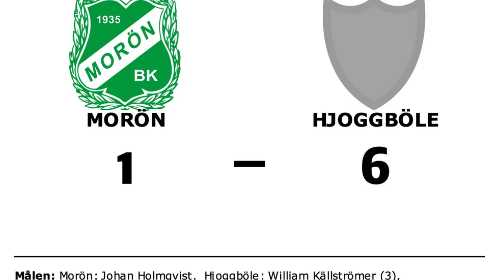Morön BK 2 förlorade mot Hjoggböle IF