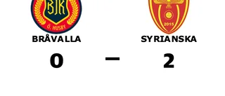 Segerlös svit bröts när Syrianska vann mot Bråvalla