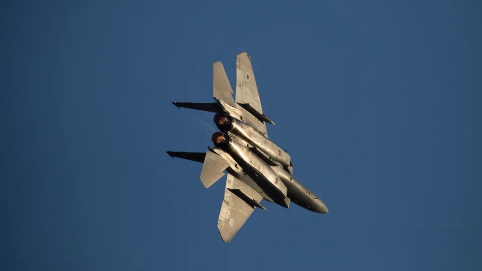 Israeliskt stridsflyg har återigen angripit mål i Gaza. Arkivbild.