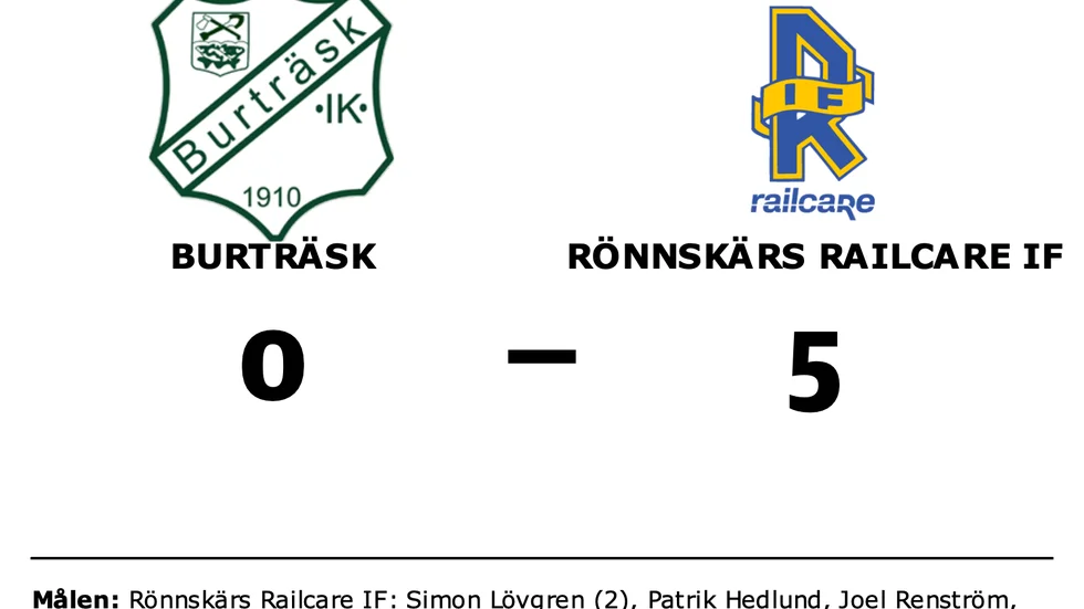 Burträsk förlorade mot Rönnskärs Railcare IF
