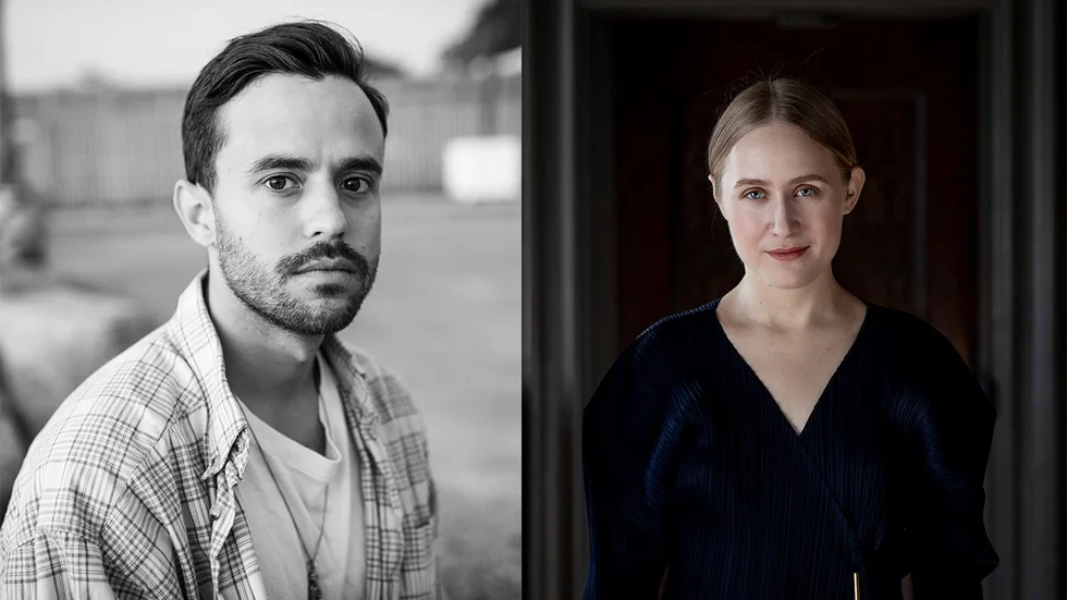 Erik Lindman Mata och Hanna Johansson delar på Katapultpriset. Pressbild.