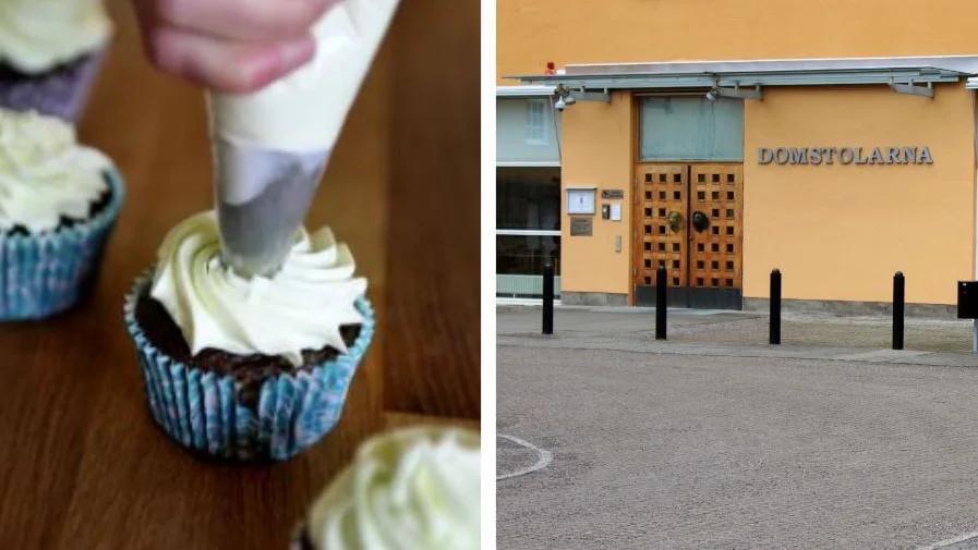 Den 23-årige bilföraren påstod att han fick i sig cannabis när han åt av en bakelse. 