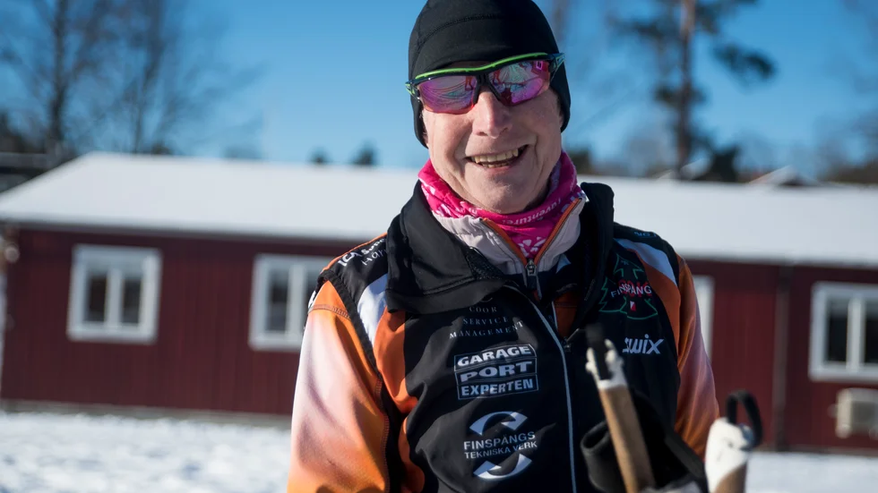 Björn Axelsson har preparerat längdskidspåret på Arena Grosvad för sista gången den här säsongen. "För de som vill åka mer är det nu i helgen som gäller", konstaterar han.