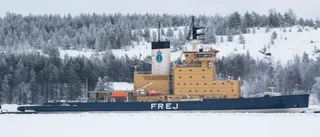 Varning: Brytning isränna för Sandgrönnleden