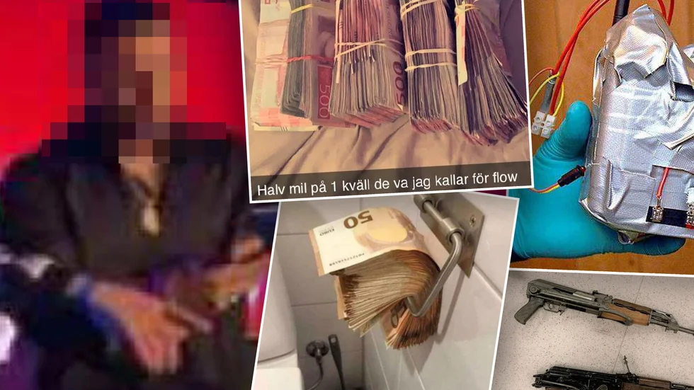 Den 29-årige Uppsalabon, till vänster, ingår enligt åklagaren i ett kriminellt nätverk som hanterat narkotika, skjutvapen, sprängmedel och miljontals kronor i svarta pengar.