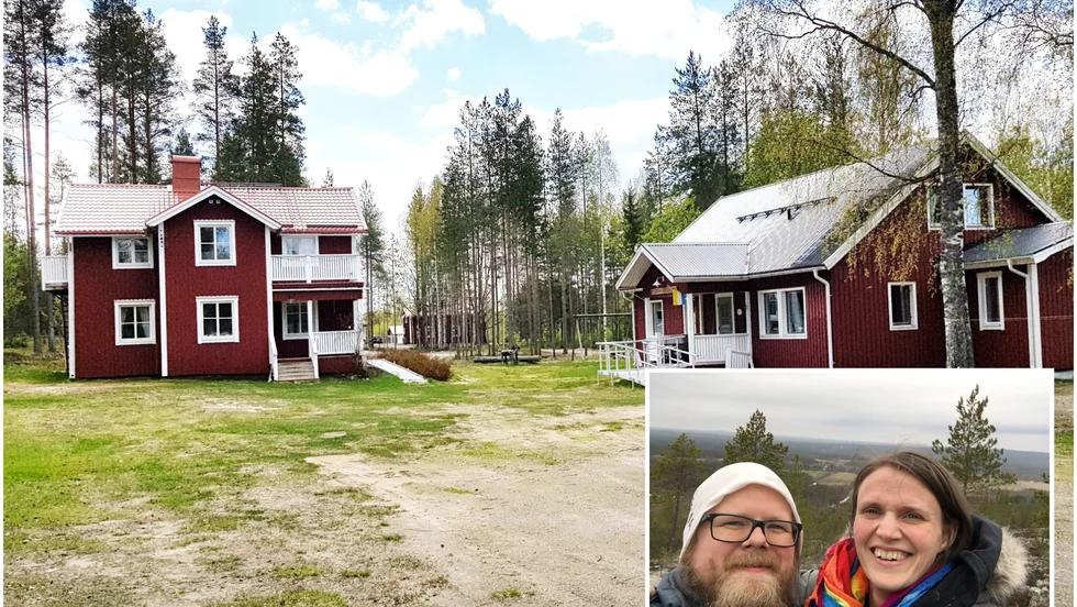 Det ska bli generationsboende på Stormyrberget. Kim Albertsson och sambon Helena Karlsson ska bo i det äldre huset och hans föräldrar i det nyare.