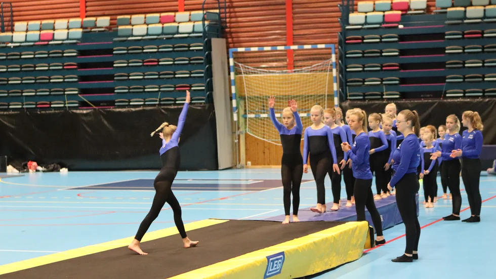 Gymnastikföreningen Katrineholm hade två grupper igång i den första tävlingen på två år.