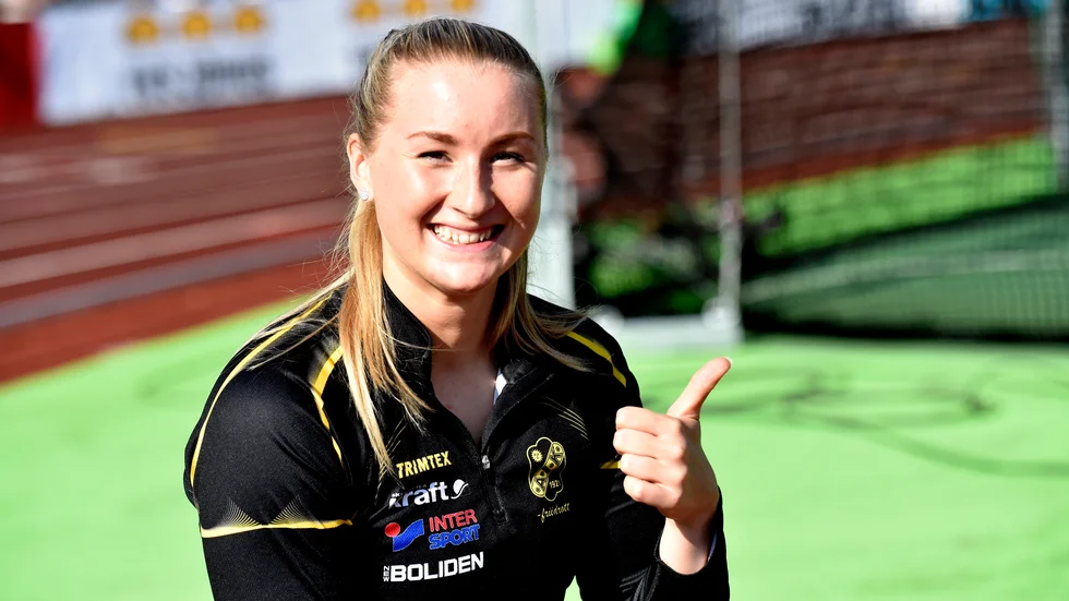 Amanda Nordin från Skellefteå AIK slutade som SM-sexa efter diskusfinalen. 