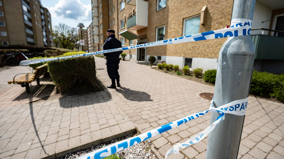 Polisen genomförde en teknisk undersökning av den misstänkta brottsplatsen under fredagen.