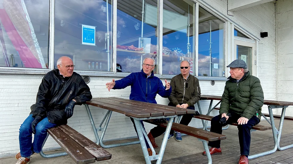Göran Bernhardsson (KD), Dag Bergentoft (M), Klas Lundbergh (L) och Bo Höglander (C) tänker anordna en digital medborgardialog om gästhamnsområdet.