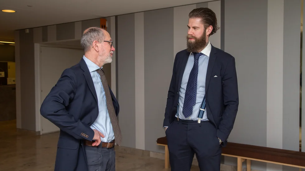 Håkan Kjellgren och Magnus Söderlind försvarar de båda männen som står åtalade för grov misshandel.