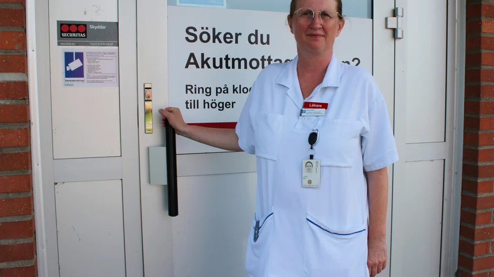 Julia Plath, medicinskt ansvarig läkare på akuten i Motala.