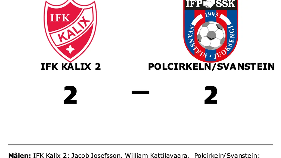IFK Kalix 2 spelade lika mot Polcirkeln/Svanstein