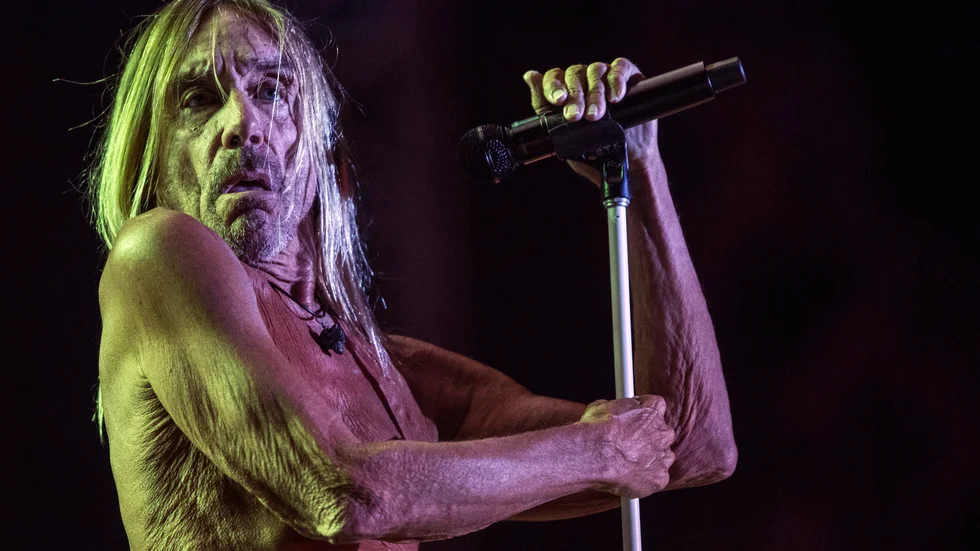 Iggy Pop på Release Festival i Athen 2019. I juni kommer han – som Polarpristagare – till Stockholm för en spelning på Filadelfia. Arkivbild.