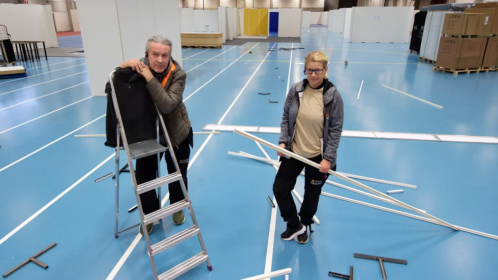 Beskedet om coronastängningen kom den elfte mars 2020. Dagen efter började de plocka ihop bomässan.