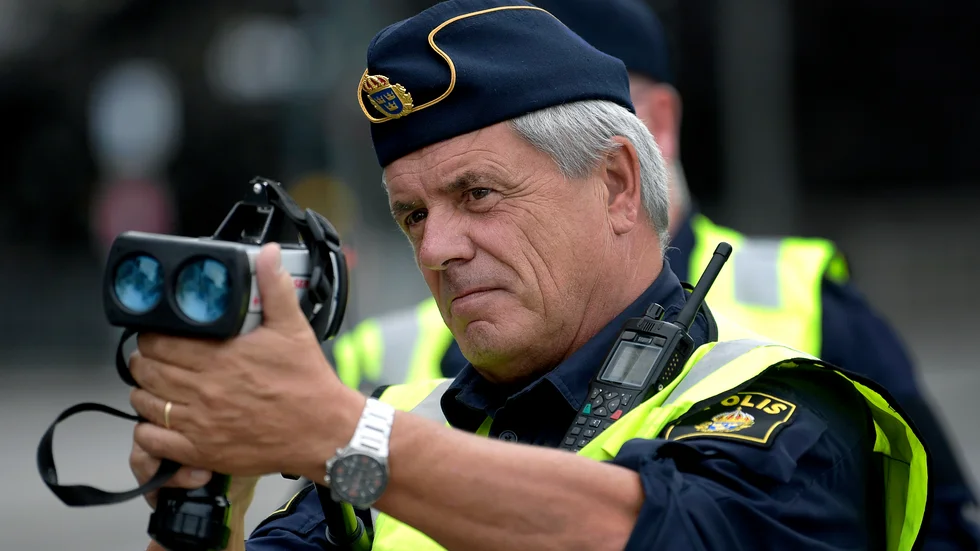 Polisen var aktiv med trafikkontroller under nationaldagen. Bilden är en genrebild.