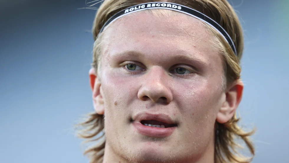 Erling Braut Haaland avgjorde landskampen mot Luxemburg i Spanien.