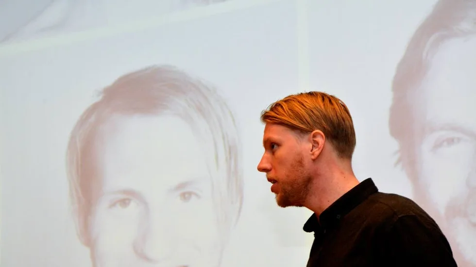 "Vi leker väldigt mycket", berättade Rasmus Råsmark för eleverna under onsdagens filmvisning.