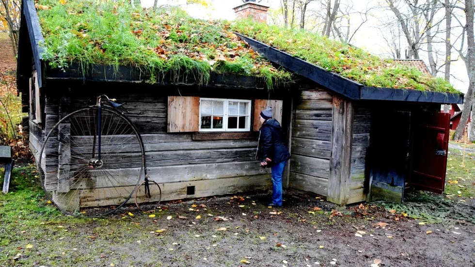 Hölls öppet. Fiskartorpet vid Korskullen, hölls öppet av S:t Ragnhilds gille under Höstmarknaden.