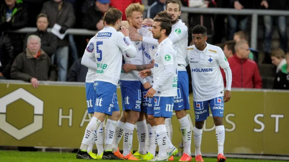 Målfesten fullbordad. IFK Norrköping spelade ut Halmstad och vann med 3-0.