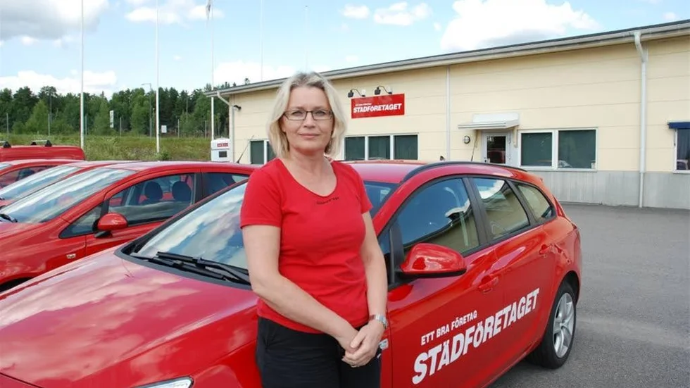 Kerstin Gustafsson, ägare av Städföretaget AB, har märkt en ökad efterfrågan.