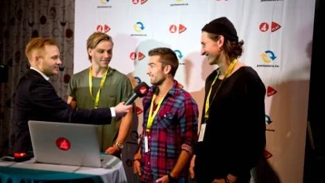 Christoffer Nyman, Christopher Telo och David Mitov Nilsson från IFK Norrköping gästade och utmanade de som ville i FIFA13.