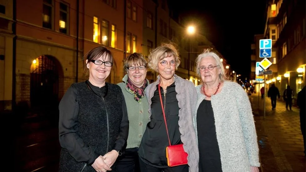 Liis Danielsson, Susanne Eklund, Monica Olander, Gunnel Rasmusson och Margret Sjöholm (ej i bild) är kvinnorna bakom Norrköpings och Sveriges första "tantjour".