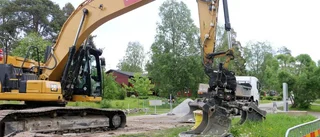 Då påbörjas vägarbetet förbi akuten