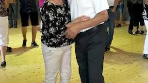 För nästan exakt 55 år sedan gifte sig Bo och Birgitta i Långträsk kyrka och bröllopsfesten höll man här, i Långträsk loge.