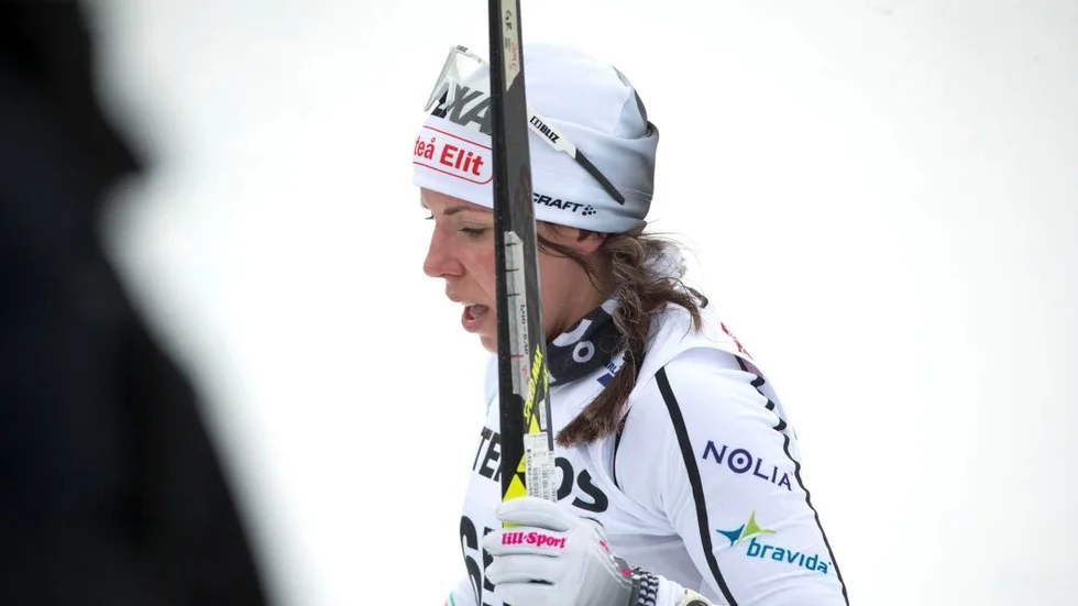 Charlotte Kalla, Piteå Elit, var utan chans mot talangen Ebba Andersson. I mål på tio kilometer klassiskt var hon över minuten efter.