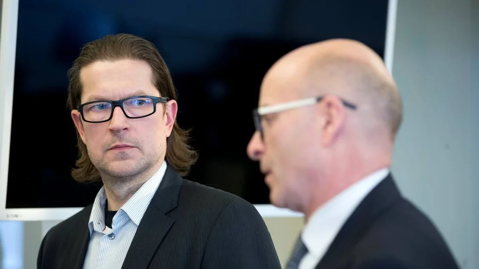 Bra samarbete. ”’Vi har ett bra samarbete med Youcall”, säger SOS Alarms presschef Anders Klarström (höger i bild). Till vänster Youcalls vd Tony Nilsson.
