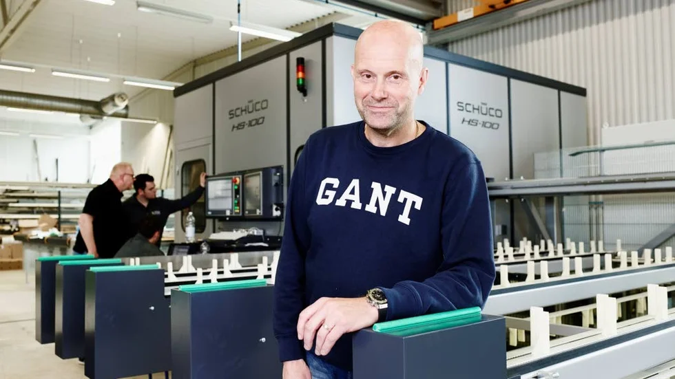 Investerare. Svante Björk, vd på Öjebyns Glas och aluminium, är nöjd med maskininvesteringen.