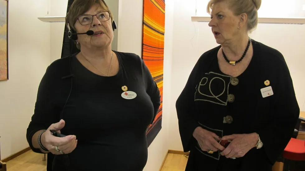 ENGAGERADE. Under många år har Kristina Roslin och Ulla-Britt Boström varit engagerade i telefonjouren.
