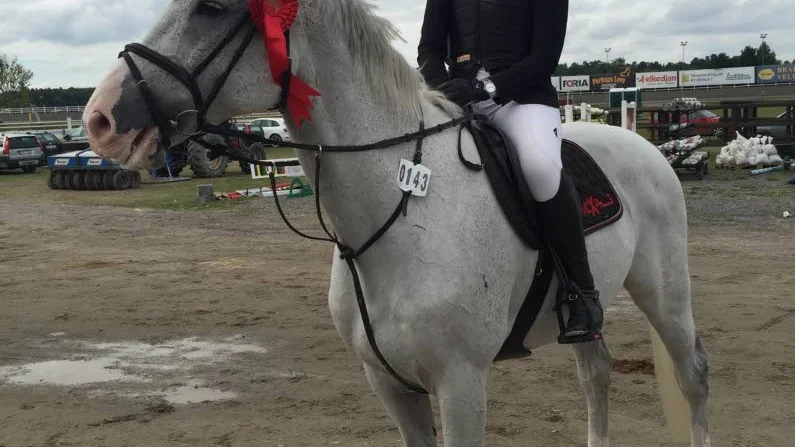 NÄRA. Wilma Marklund och "Cotten" var nära SM-medalj.