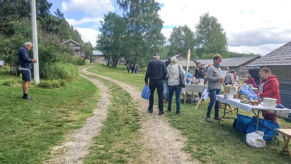 Förutom trädgård så står även hantverk i fokus under dagarna, och det fanns hantverkare på plats från olika håll i kommunen.