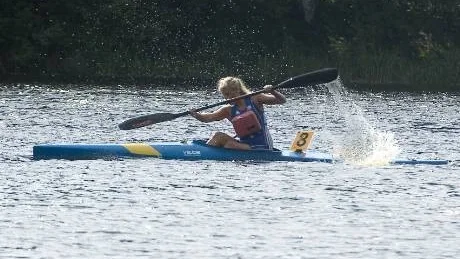 Klara Hellström tog tre guld vid DM.  Foto: Ann Björling