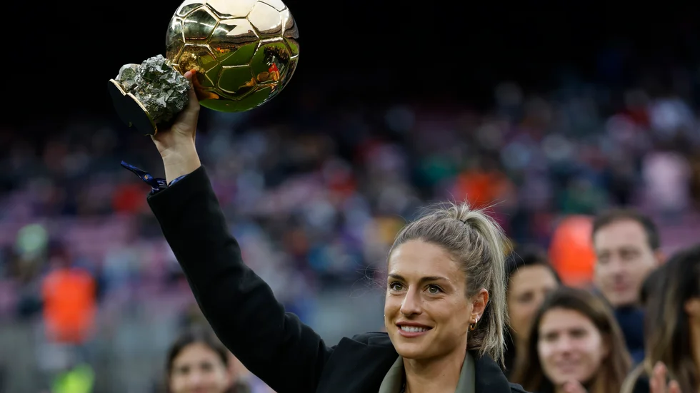 Alexia Putellas vann damernas Ballon d'Or i fjol. Arkivbild.