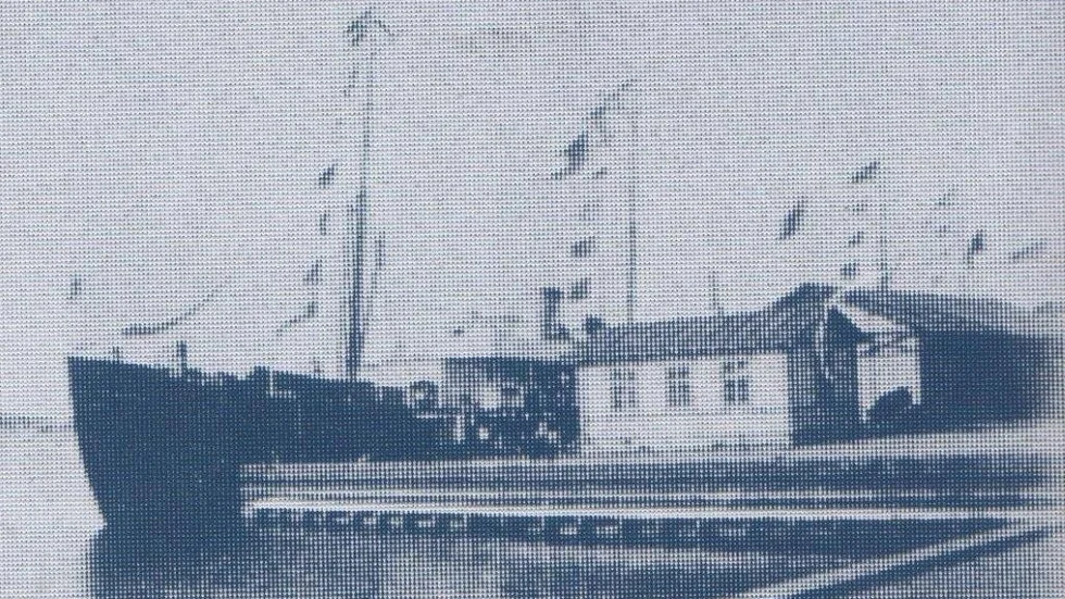 Södra hamnen, som den såg ut, när de stora fartygen angjorde Piteå.
