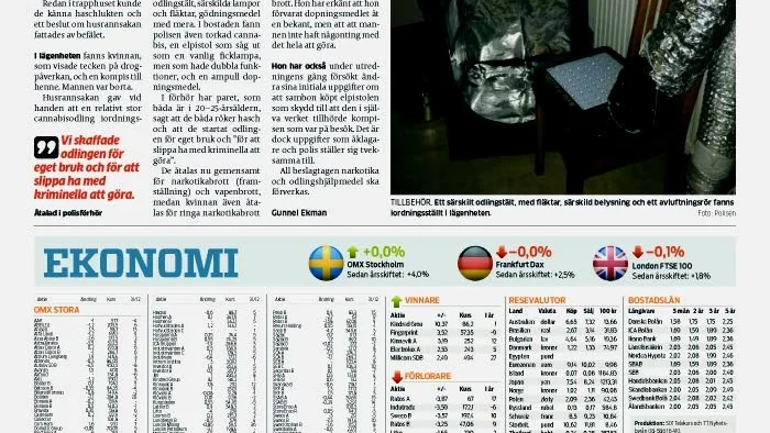 PT-artikel. Klipp ur PT den 15 februari.