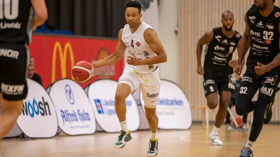 Jordan Shepard ledde linjen för sitt Uppsala mot Borås. Arkivbild.