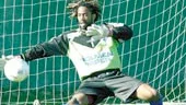 Eddie Gustafsson har spikat igen målet tre gånger i årets allsvenskan. På söndag siktar han på fjärde nollan för säsongen.
FOTO: ROBERT SVENSSON