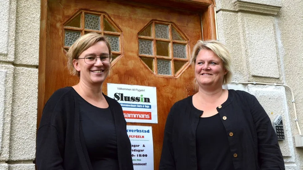 Integrationsarbete. Åsa Hedberg, enhetschef på IFF, samt Anna Doll på Slussin.