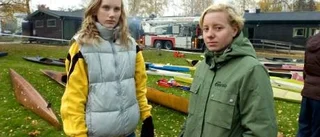 Färdigpaddlat för Jessica och Melina