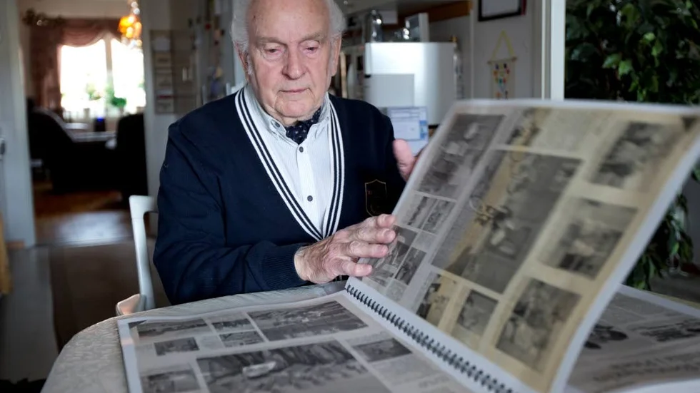 Lennart Marklund Lindfors i Piteå har sparat PT-artiklar i 65 år.