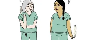 Feministiska teckningar ställs ut