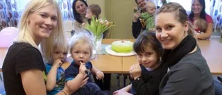 Förskolan i Åby firade med tårta
