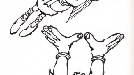 Från Vicke Viking  störtar tyrannerna 1975. Illustration: EWK.